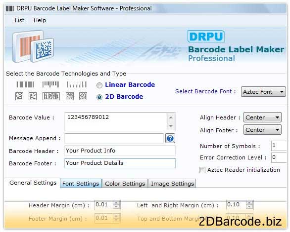 2D Barcode software