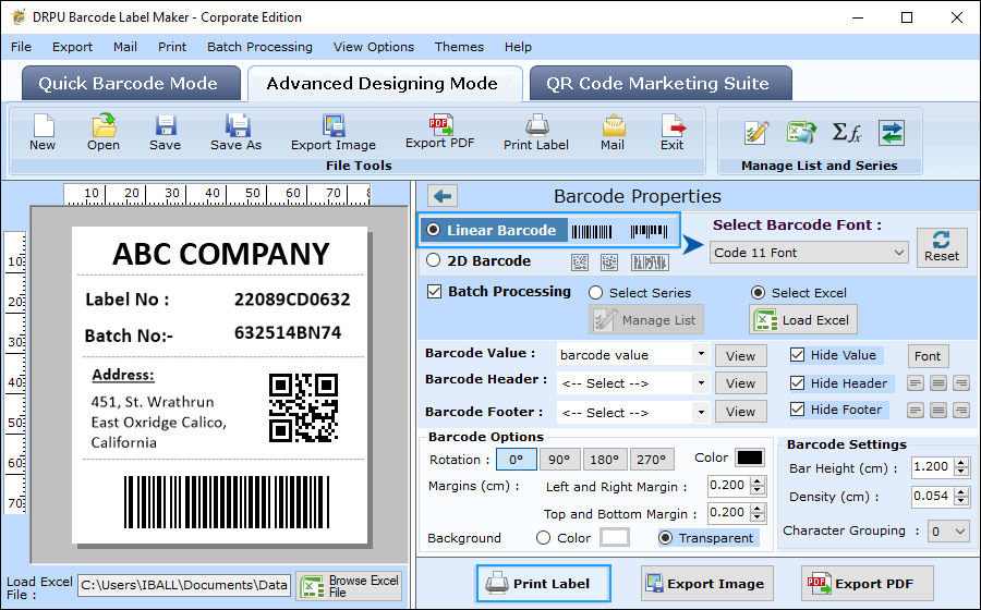 Barcode Maker Software - Corporate Edition