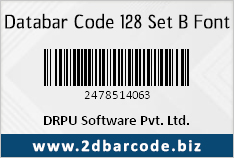 Databar Code 128 Set B Font